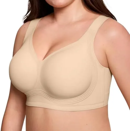 prokloud jelly bras for plus size women wireless full coverage no underwire