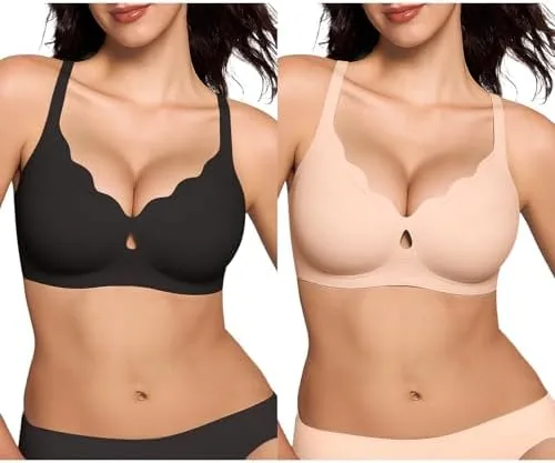 prokloud wireless jelly bras for women wave push up no underwire bralettes